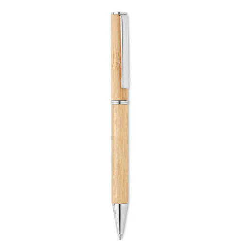 Stylo bille twist en bambou naturel