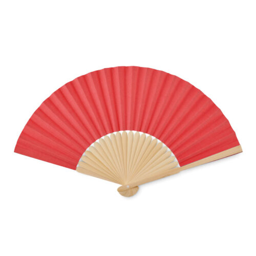 Éventail pliable en bambou naturel – vue 2
