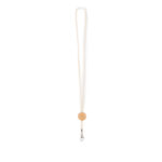 Lanyard tour de cou en coton naturel