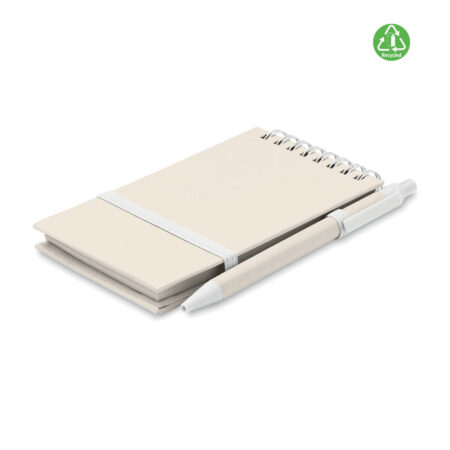 Carnet A5 couverture carton de lait recyclé – vue 2
