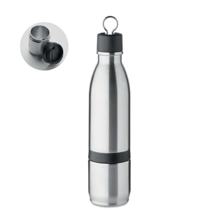Gourde en Acier Inoxydable avec Gobelet Amovible - 500 ml