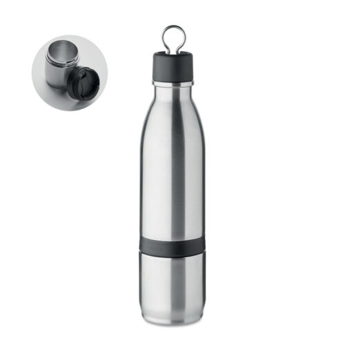 Gourde en Acier Inoxydable avec Gobelet Amovible - 500 ml