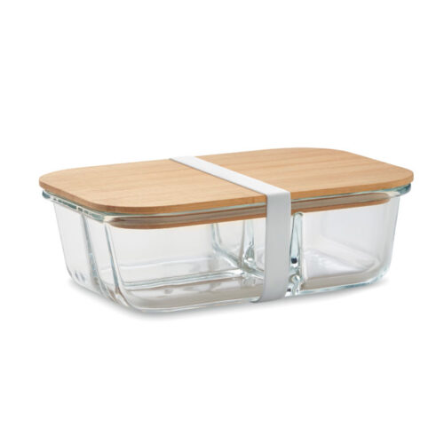Lunchbox verre et couvercle bambou