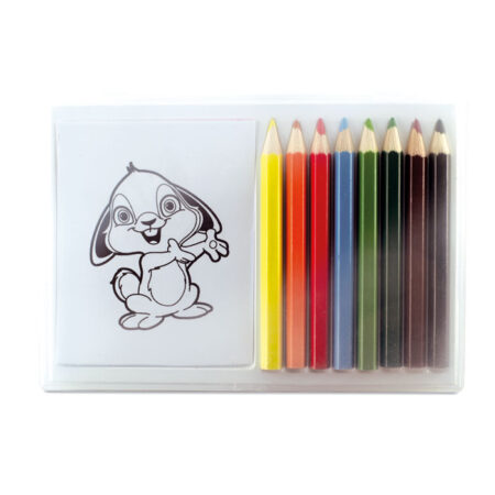 Set crayons de couleur bois naturel 14,5cm