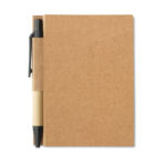 Bloc-notes avec mini-stylo en papier recyclé