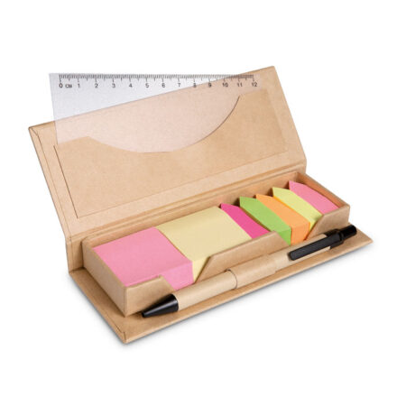 Set de bureau 4 pièces boîte carton recyclé