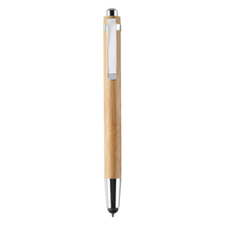 Stylo bille fin bambou naturel gravable 13,5cm