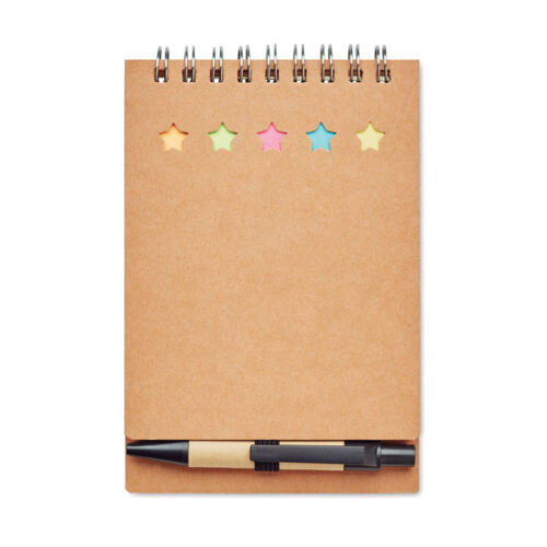 Set carnet & stylo feuillets papier recyclé