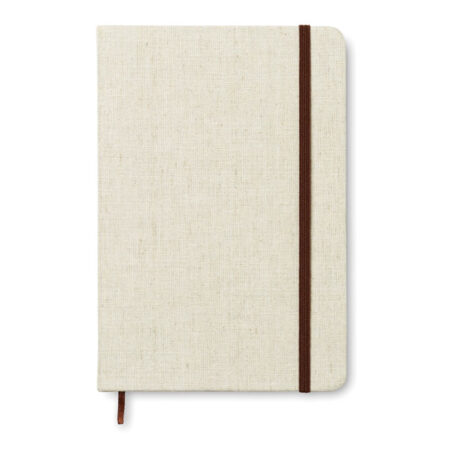 Carnet A5 96 pages couverture toile recyclée