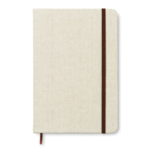 Carnet A5 96 pages couverture toile recyclée