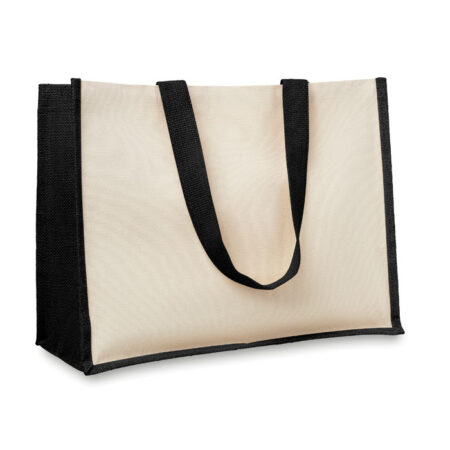 Grand sac de courses jute naturel 42cm – vue 2