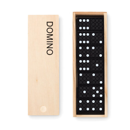 Jeu de domino 28 pièces boîte MDF