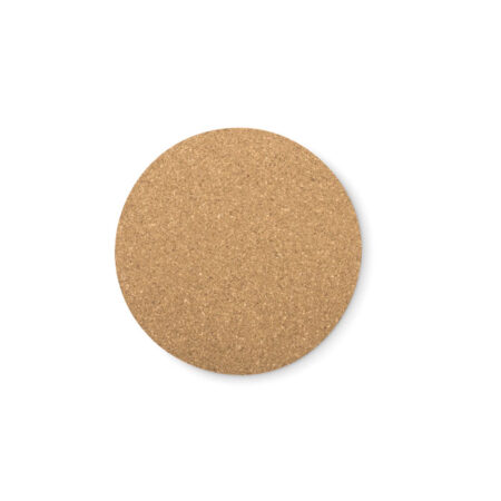 Sous-verres ronds en liège naturel Ø10cm