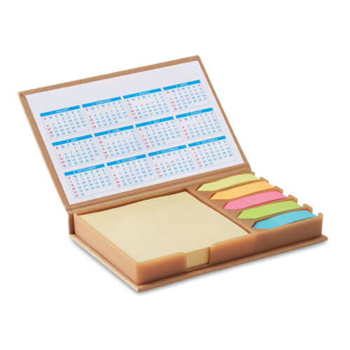 Set de bureau avec calendrier papier recyclé
