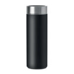 Gourde isotherme inox avec infuseur et couvercle bambou – Image 2