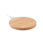 Chargeur sans fil plat en bambou