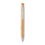 Stylo bille bambou et paille de blé – vue 4
