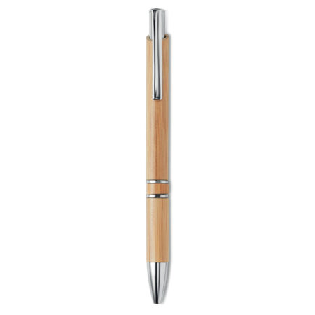 Stylo bille en bambou naturel tourné