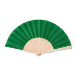 Éventail manuel en bois naturel 22cm – vue 5