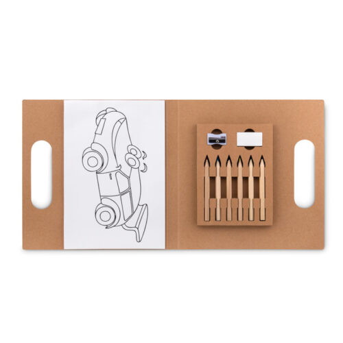 Set de coloriage papier recyclé format A4