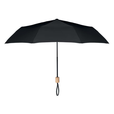 Parapluie Rétractable en PET recyclé - Manche en Bois