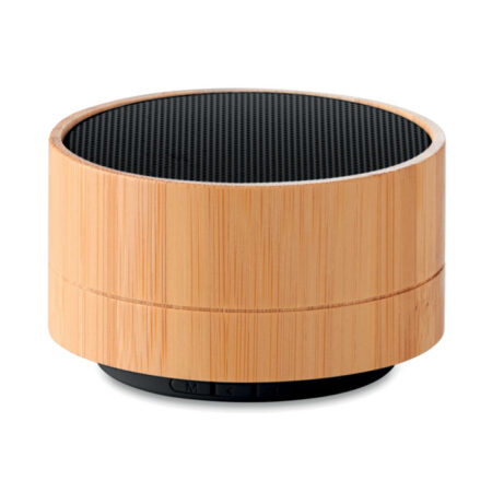 Enceinte Bluetooth bambou format slim 7cm