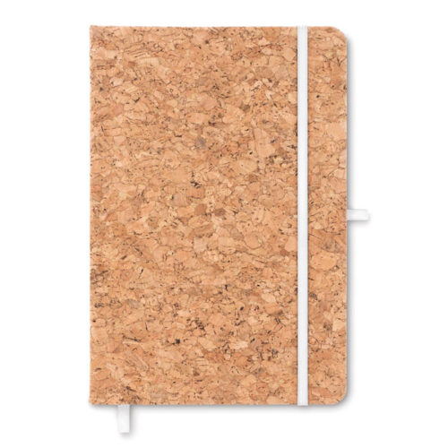 Carnet A5 couverture liège naturel – papier recyclé – vue 2
