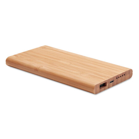 Powerbank bambou chargeur USB multiport