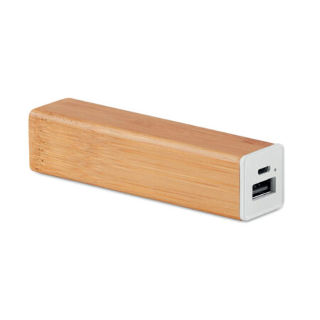 Powerbank bambou 2200 mAh format allongé