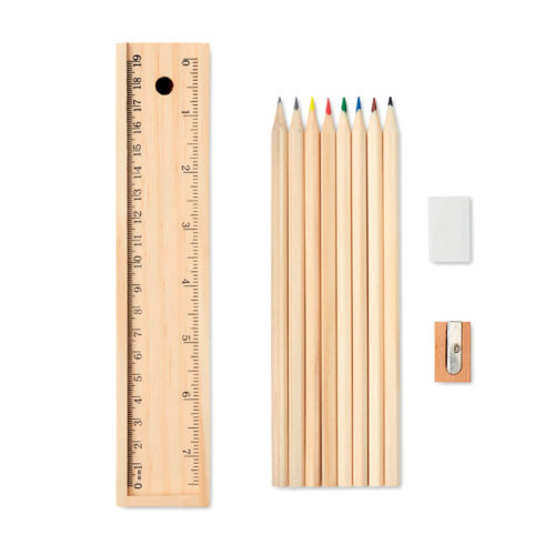 Boîte 12 crayons de couleur en bois FSC