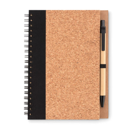 Carnet couverture liège avec stylo inclus
