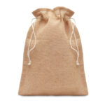 Sac cadeau jute naturel format moyen 32cm