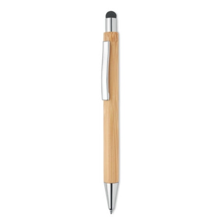 Stylo stylet double usage en bambou