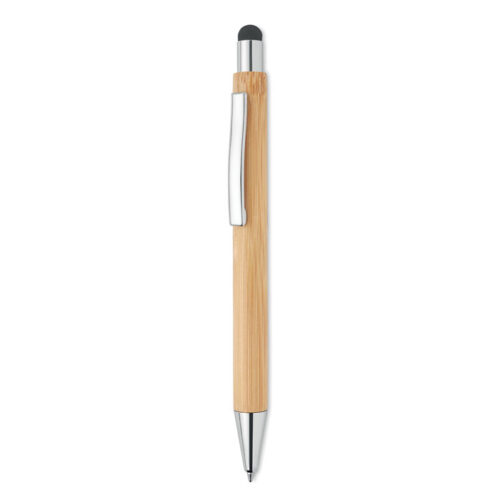Stylo stylet double usage en bambou