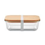 Lunchbox en verre et bambou personnalisée