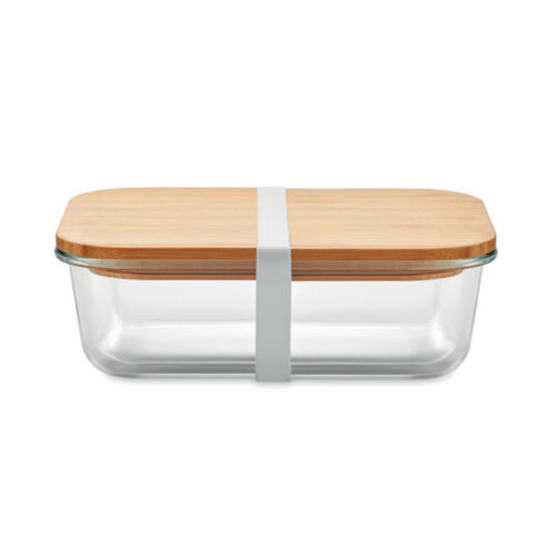 Lunchbox en verre et bambou personnalisée