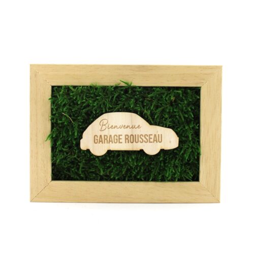 Trophée mousse végétale rectangulaire personnalisé
