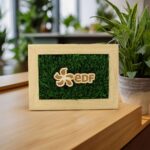 Trophée mousse végétale rectangulaire personnalisé – vue 2