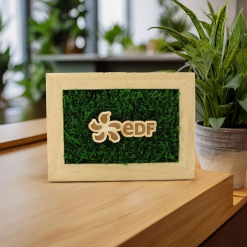 Trophée mousse végétale rectangulaire personnalisé – vue 2