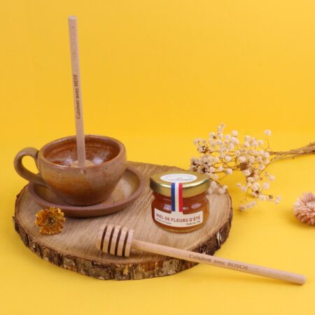 Cuillère à miel en bois personnalisable – Accessoire écologique pour miel – vue 2