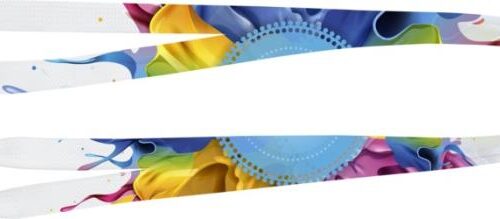 Lacets personnalisés par sublimation 120 x 1 cm - Europe – vue 2