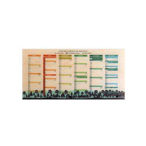 Calendrier en bois