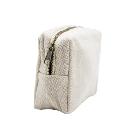 Trousse en jute biologique à fermeture éclair – vue 2