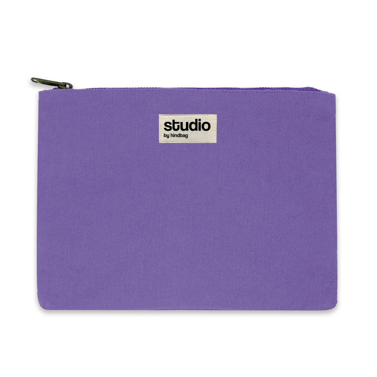 GK21277 Pochette plate avec fermeture éclair en coton biologique – Image 1