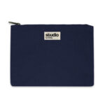 Pochette plate avec fermeture éclair en coton biologique – Image 8