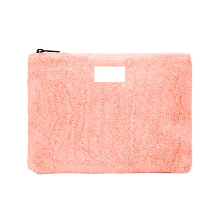 Pochette plate avec fermeture éclair en éponge biologique – vue 2