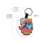 Porte-clés MDF personnalisé sur mesure - Made in France – vue 3