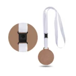 Médaille MDF personnalisée avec cordon satin – vue 4