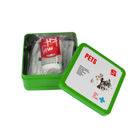 Kit de premiers secours animaux MyKit en boîte métallique personnalisable