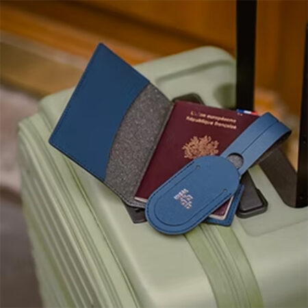 Porte-passeport classique personnalisé éco-responsable Made in France – vue 2